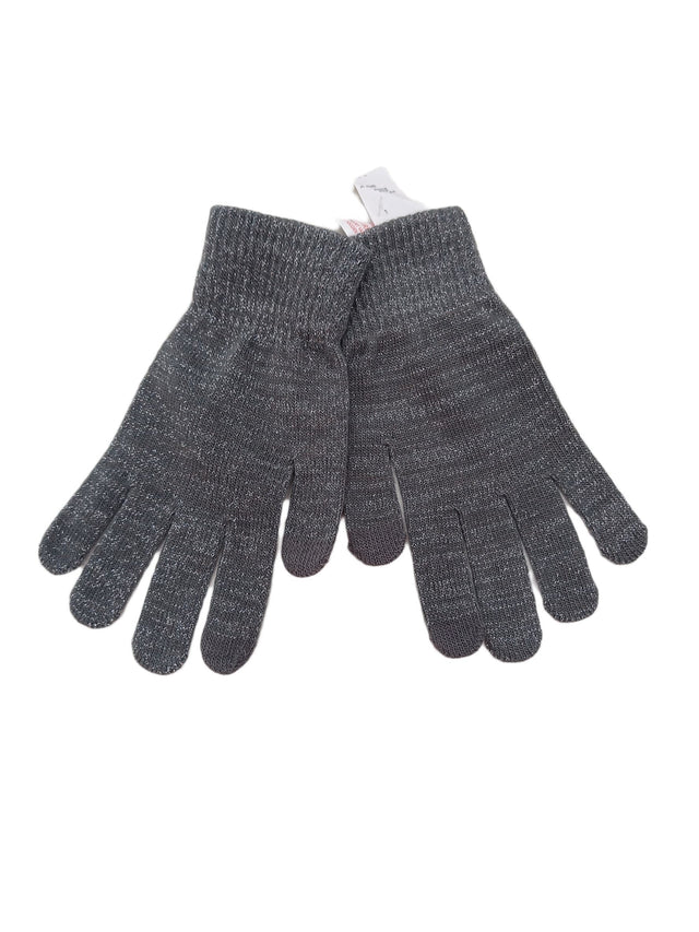 New Look Women's Gloves Grey Polyester with Acrylic, Elastane, Other