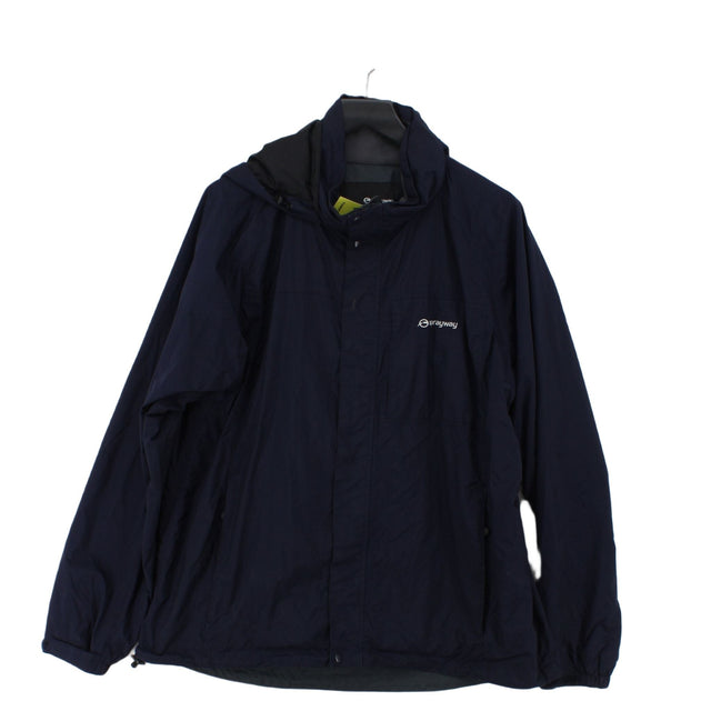 Spray Way Men's Coat L Blue Polyamide with Polyester