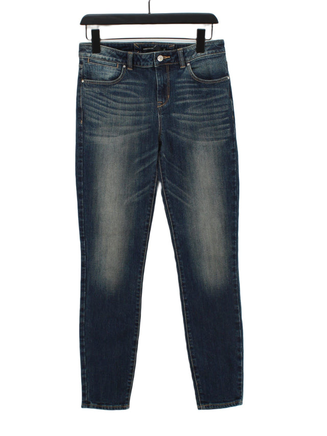Karen Millen Women's Jeans UK 10 Blue Cotton with Elastane