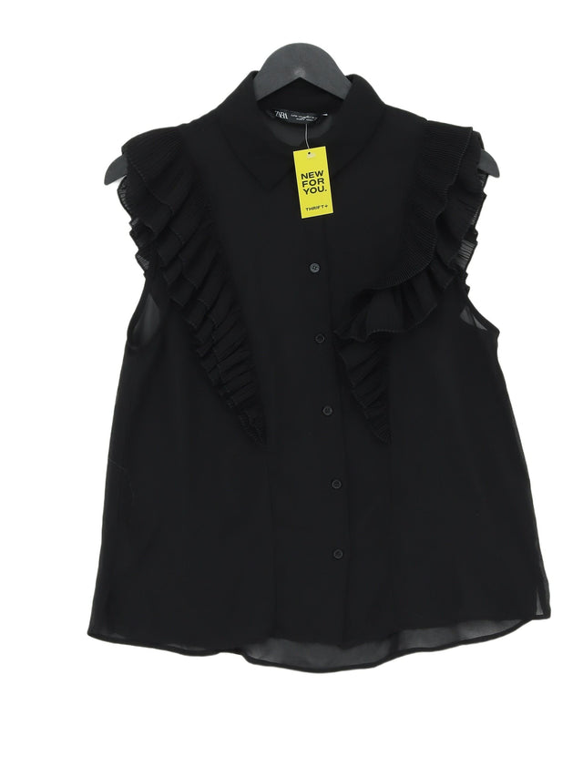 Zara Women's Shirt M Black 100% Other
