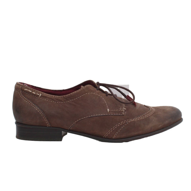 Tamaris Women's Flat Shoes UK 5.5 Brown 100% Other