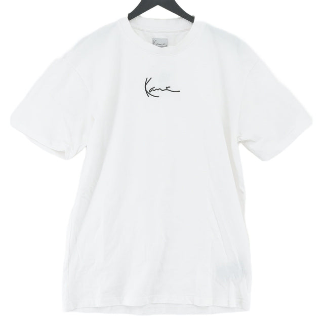 Karl Kani Men's T-Shirt S White 100% Cotton