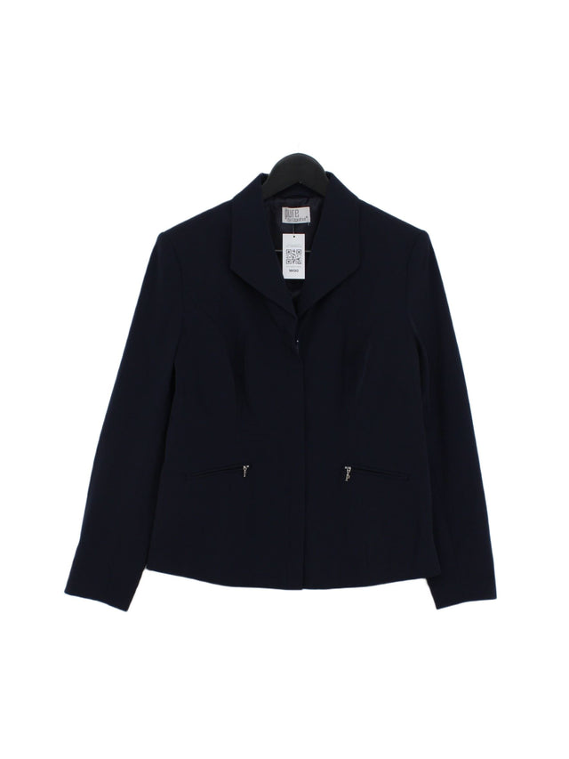 Pure Women's Jacket UK 12 Blue 100% Polyester