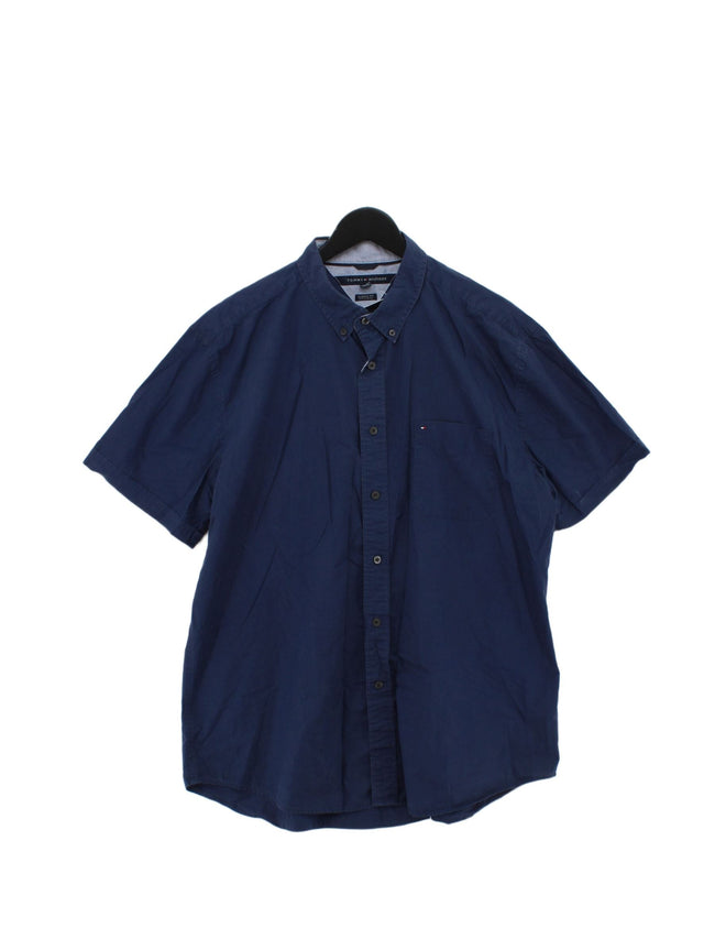Tommy Hilfiger Men's Shirt XL Blue 100% Cotton