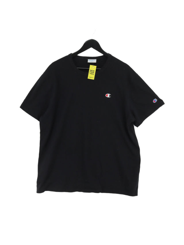 Champion Men's T-Shirt XL Black 100% Cotton