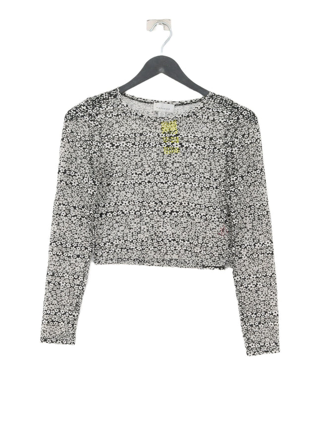 Topshop Women's Top UK 6 Multi Polyester with Elastane