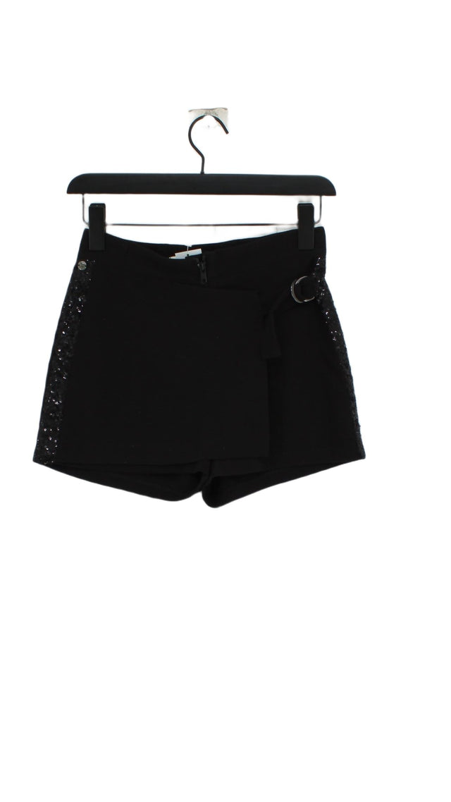 IKKS Women's Shorts XS Black Polyester with Elastane, Viscose