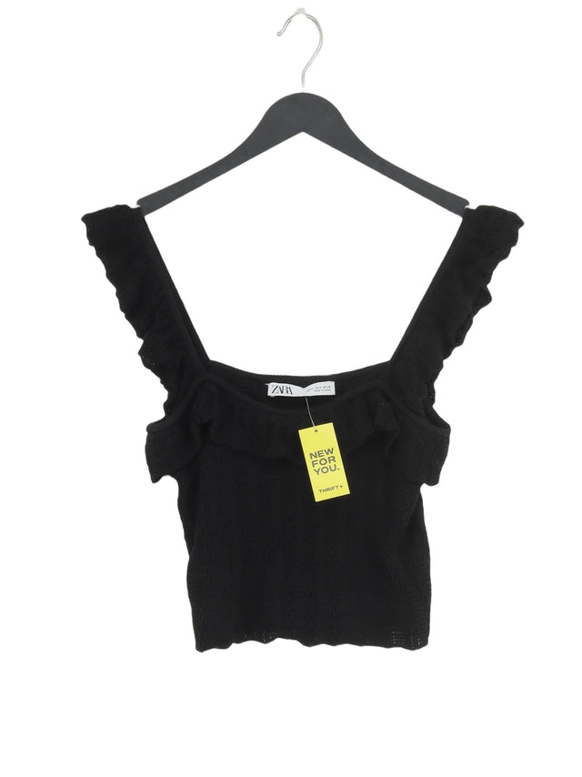 Zara Women's Top S Black 100% Other