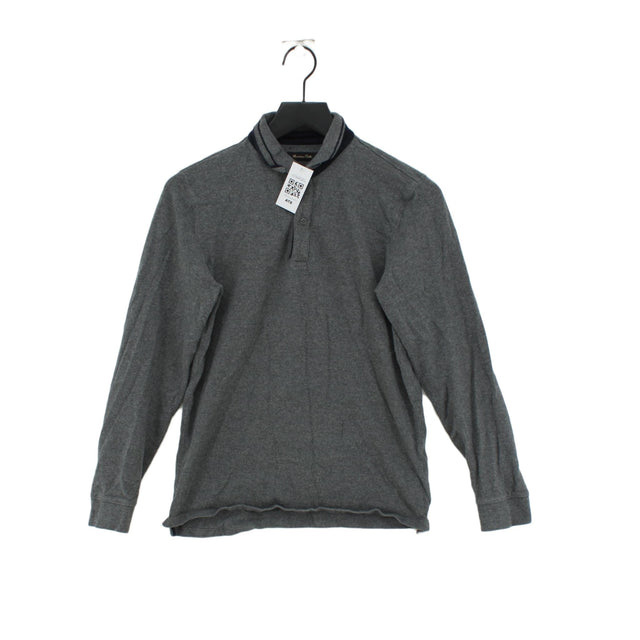 Massimo Dutti Men's Shirt M Grey 100% Cotton