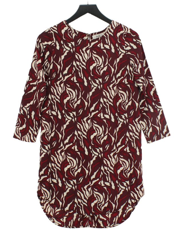 Hush Women's Midi Dress UK 8 Red 100% Polyester