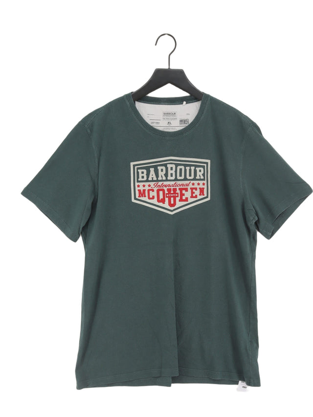 Barbour Women's T-Shirt XL Green 100% Cotton