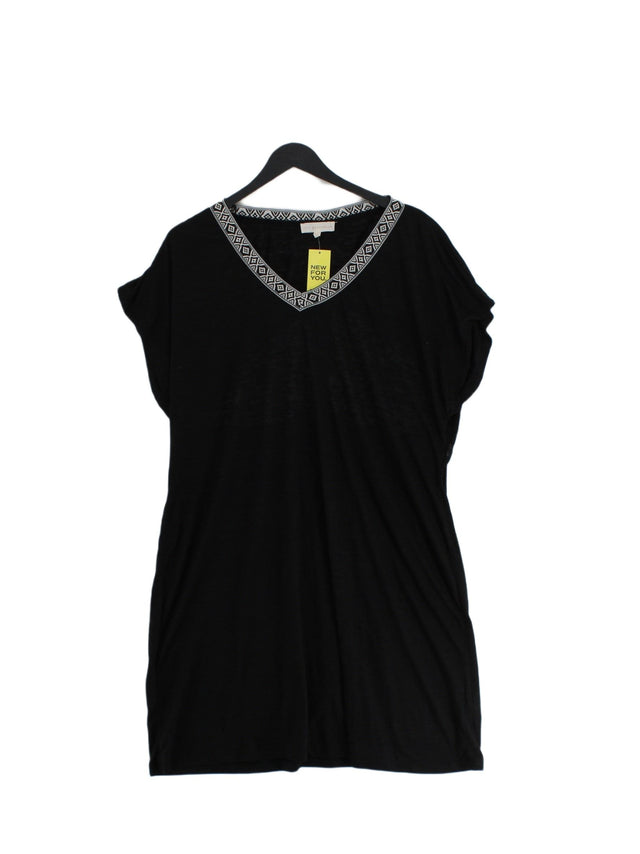 Next Women's Top XL Black Polyester with Viscose