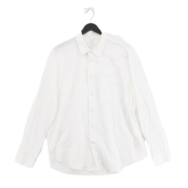 Arket Men's Shirt Chest: 50 in White 100% Cotton