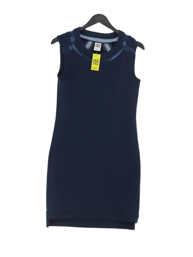 Vero Moda Women's Midi Dress XS Blue Polyester with Elastane