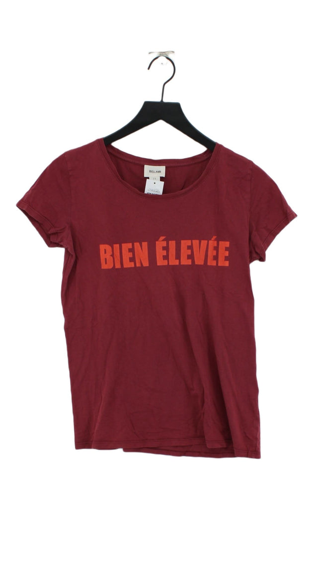Belair Women's T-Shirt XS Purple 100% Cotton