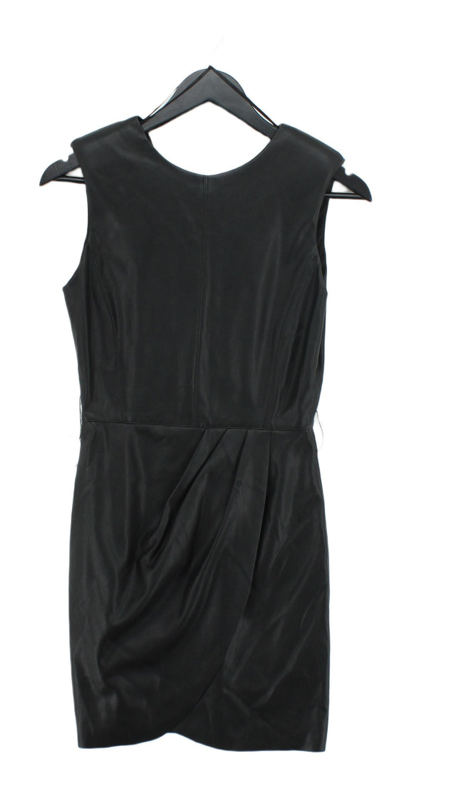 Zara Basic Women's Midi Dress S Black Polyester with Other