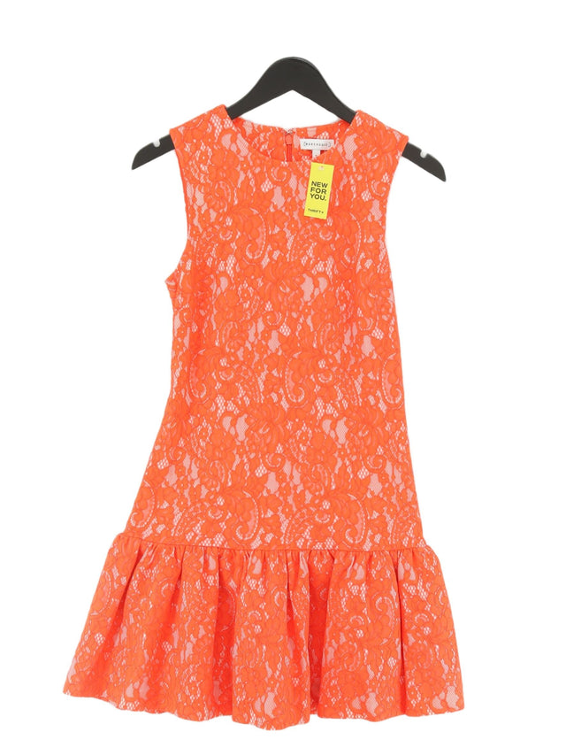 Warehouse Women's Midi Dress UK 8 Orange