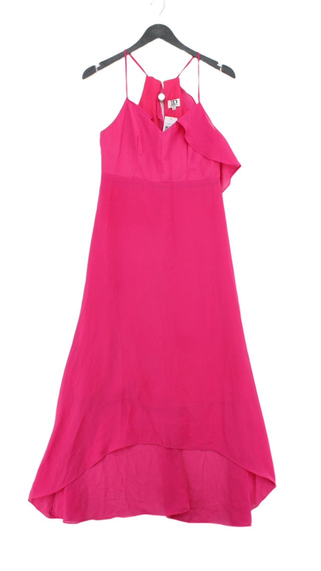 True Decadence Women's Maxi Dress UK 6 Pink 100% Polyester