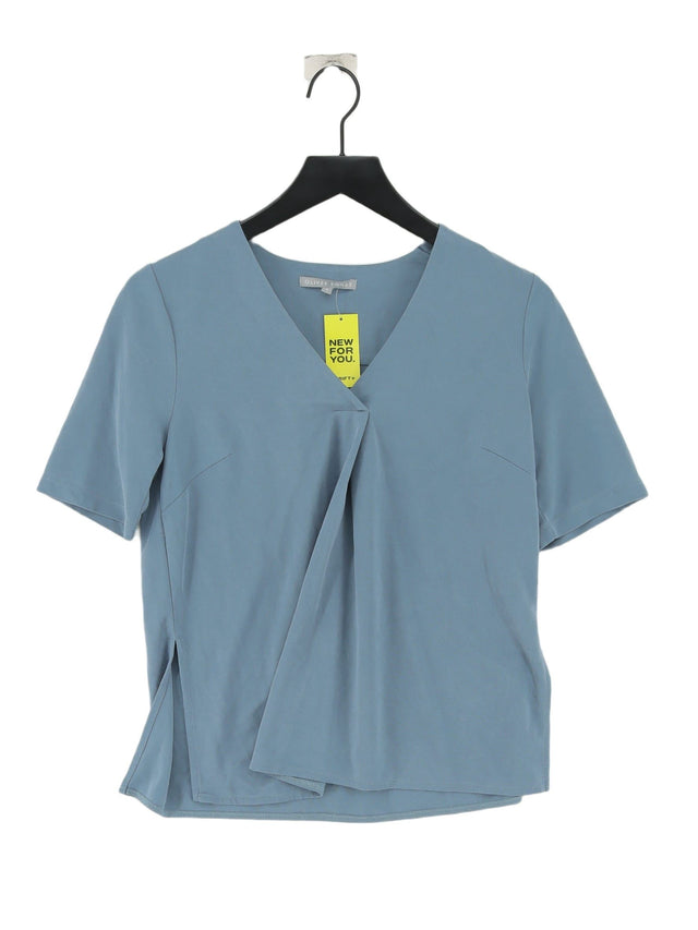 Oliver Bonas Women's T-Shirt UK 8 Blue Lyocell Modal with Polyester