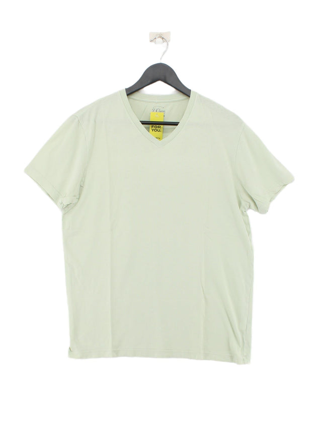 J. Crew Women's T-Shirt M Green 100% Cotton