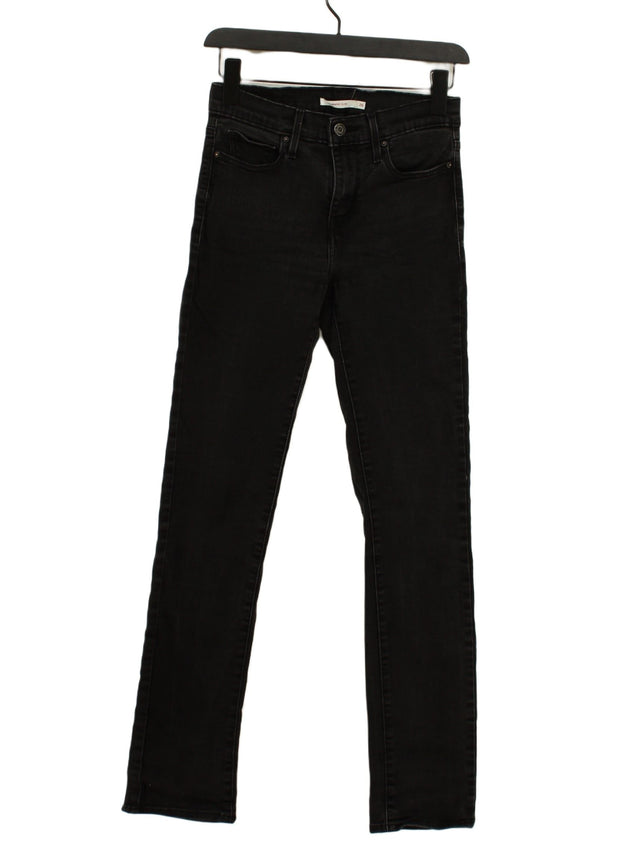 Levi’s Women's Jeans W 26 in Black Cotton with Elastane, Polyester, Viscose