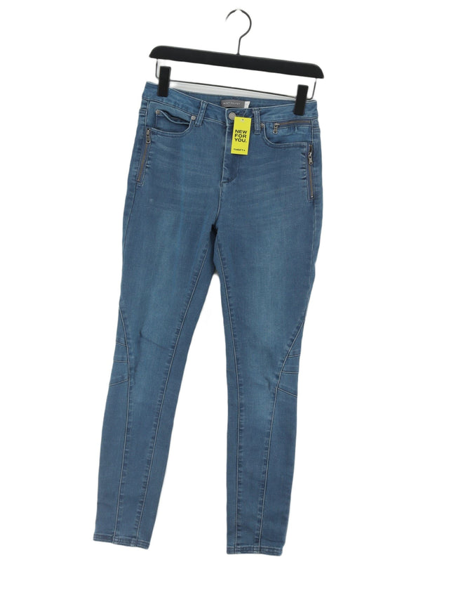Mint Velvet Women's Jeans UK 10 Blue Cotton with Elastane, Polyester, Viscose