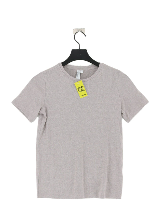 & Other Stories Women's T-Shirt UK 6 Silver