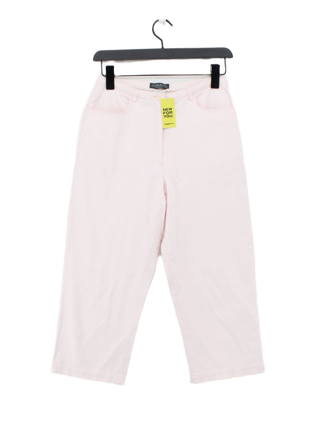 Lyle & Scott Women's Trousers UK 10 Pink Cotton with Other