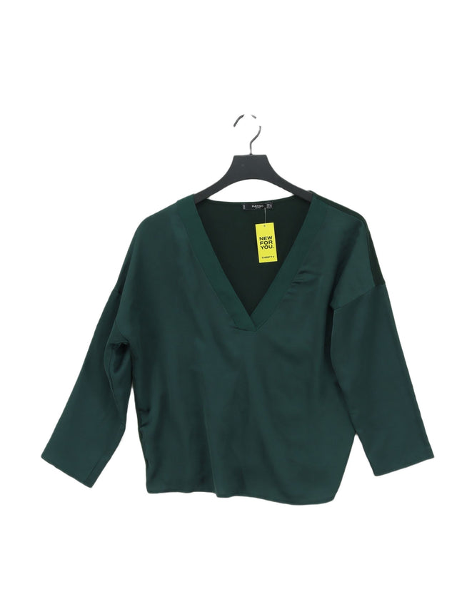 Mango Women's Top S Green 100% Other