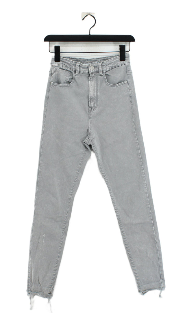 Stradivarius Women's Jeans UK 8 Grey 100% Other