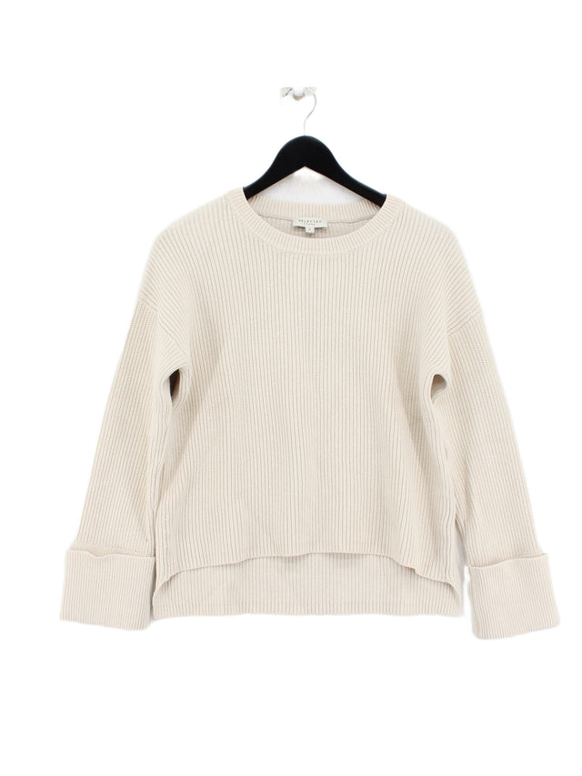 Selected Femme Women's Jumper S Cream Cotton with Nylon