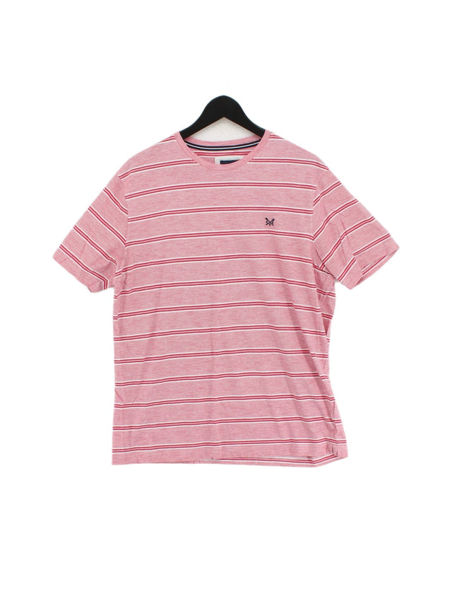 Crew Clothing Men's T-Shirt XL Red 100% Cotton
