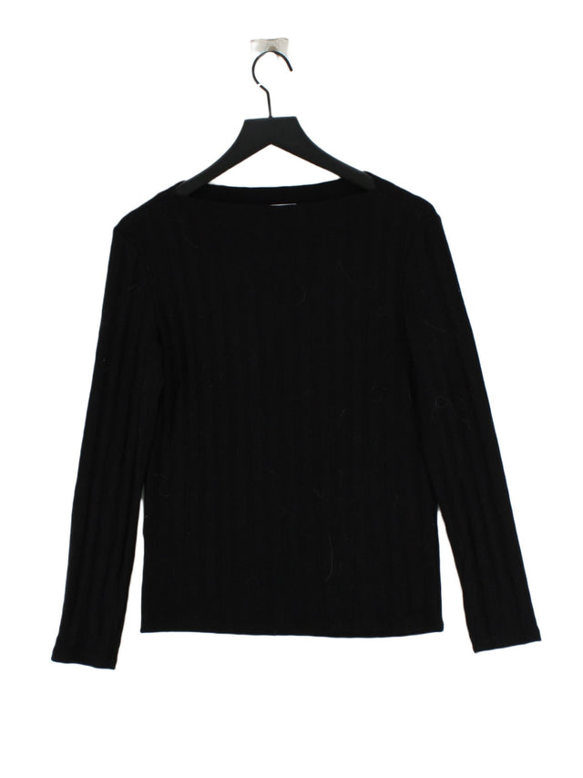 MNG Women's Jumper L Black Viscose with Elastane, Polyamide, Polyester