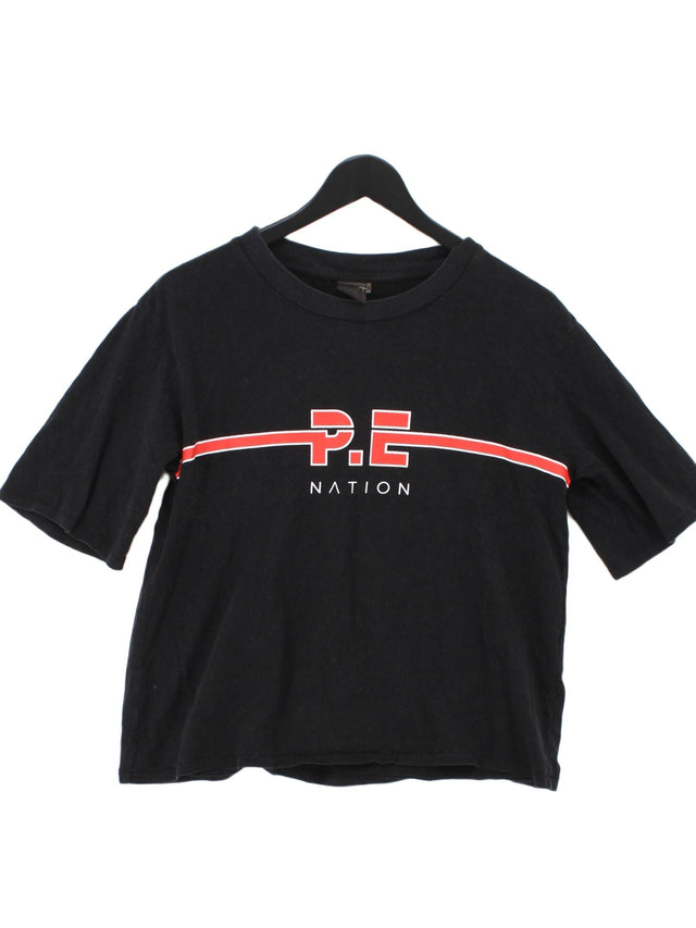 PE Nation Men's T-Shirt S Black 100% Cotton