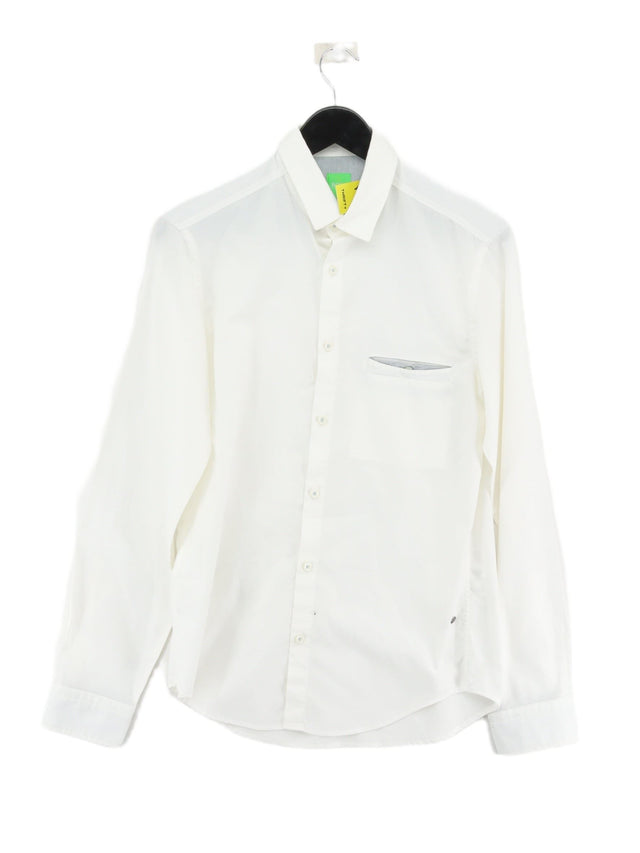 Hugo Boss Men's Shirt S White 100% Cotton
