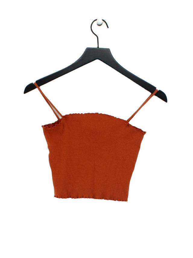 Urban Revivo Women's T-Shirt UK 10 Orange 100% Other