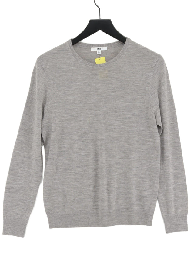 Uniqlo Men's Jumper XL Grey 100% Other