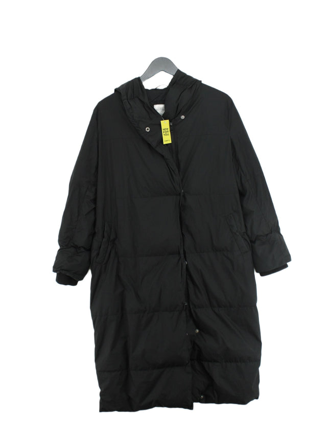 FatFace Women's Coat UK 8 Black Polyester with Nylon