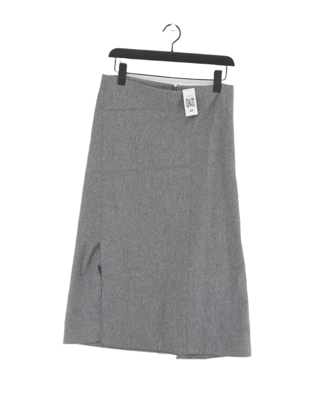 Nicole Farhi Women's Maxi Skirt UK 10 Grey 100% Wool