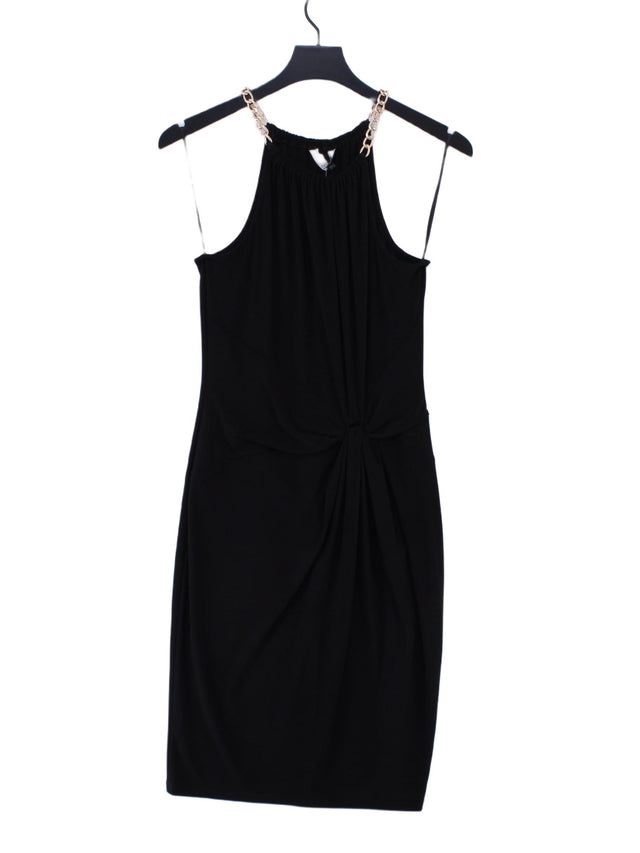 Star By Julien Macdonald Women's Midi Dress UK 12 Black Polyester with Elastane