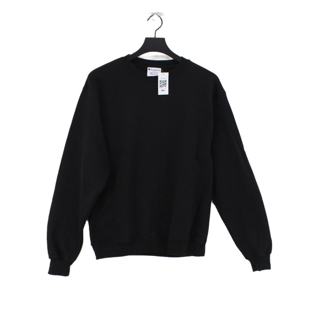 Champion Women's Jumper M Black Cotton with Polyester