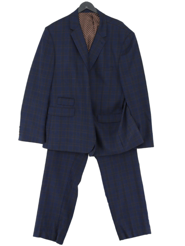 Fellini Tailored Men's Two Piece Suit Chest: 50 in Blue