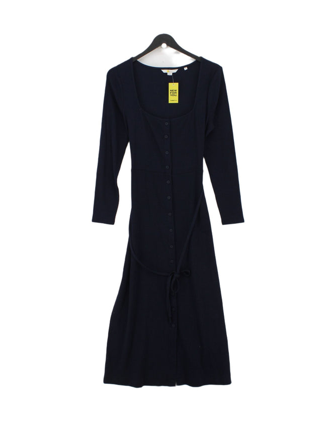 Boden Women's Midi Dress UK 12 Blue Cotton with Elastane, Other