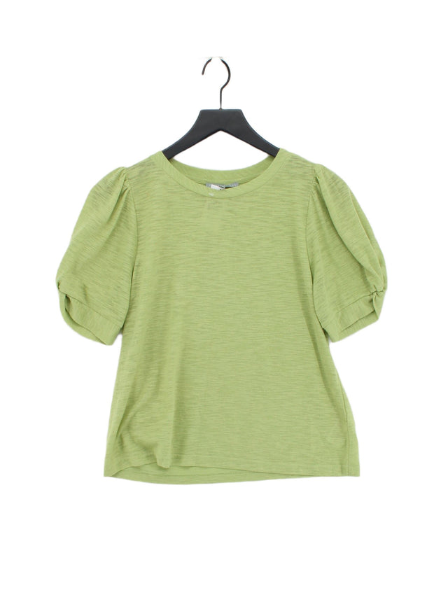 Oliver Brown Women's Top UK 10 Green Polyester with Cotton
