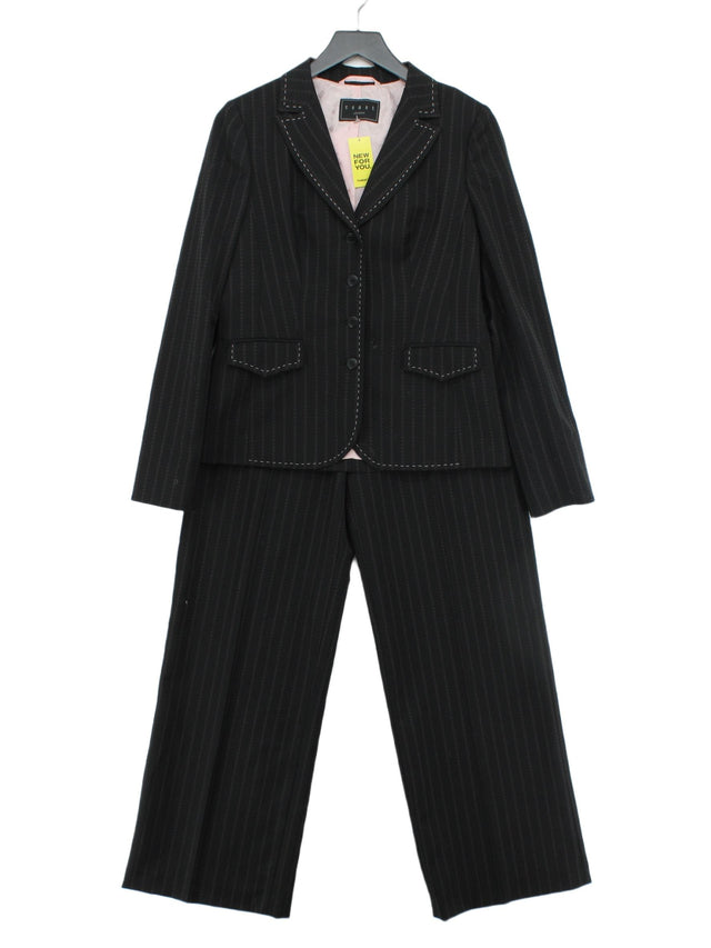 Coast Women's Two Piece Suit UK 12 Black Wool with Other, Viscose