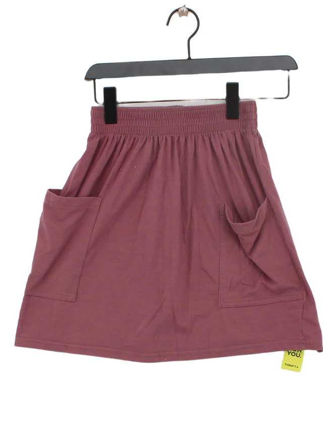 American Apparel Women's Mini Skirt S Purple 100% Cotton