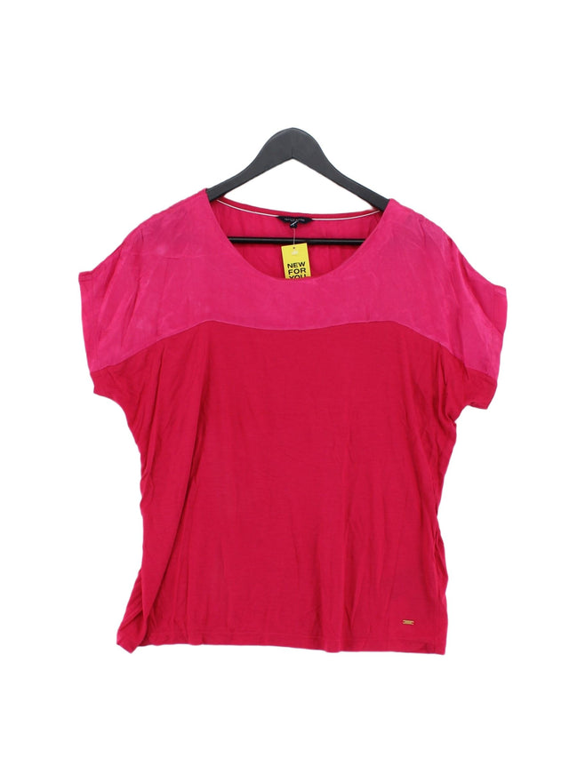 Tommy Hilfiger Women's Top L Pink 100% Other