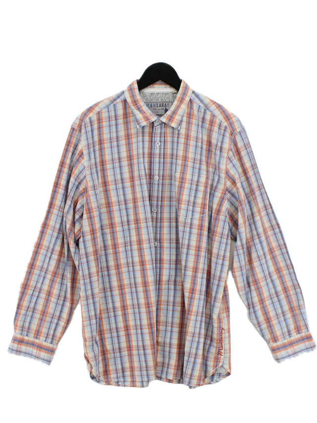 Mantaray Men's Shirt XL Multi 100% Cotton