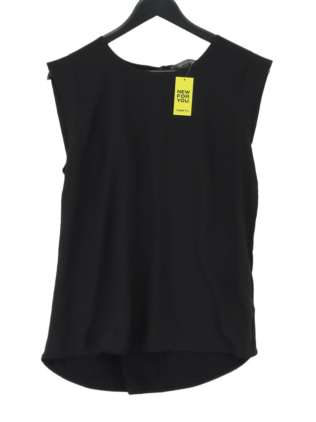 French Connection Women's T-Shirt M Black Acrylic with Elastane