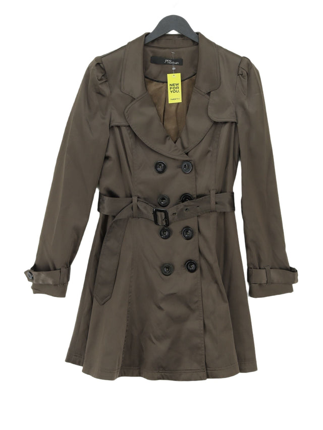 Jane Norman Women's Coat Chest: 36 in Green Polyester with Cotton, Elastane